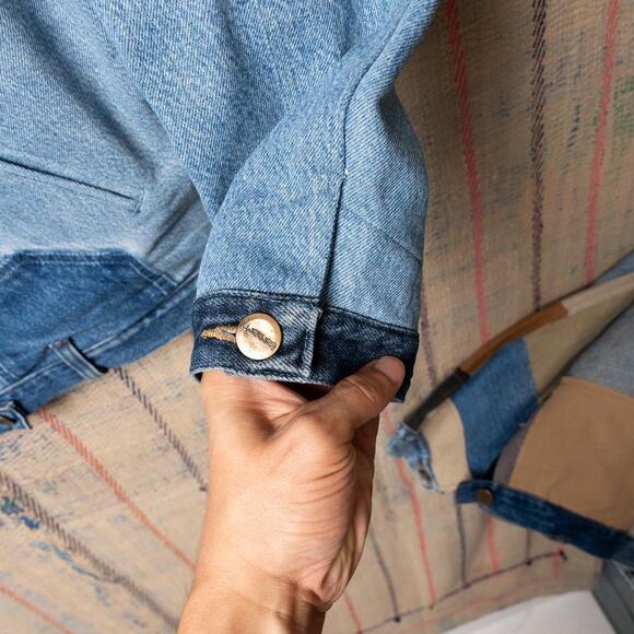 Custom upcycled carhartt detroit jacket - Picture 6 of 8